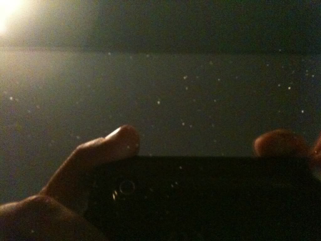 What to do about dust under screen (glass overlay)? (With a pic