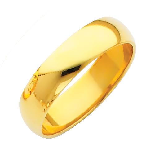 Details about 14K Yellow Solid Gold PLAIN Wedding Band Ring 5 mm Sz 6