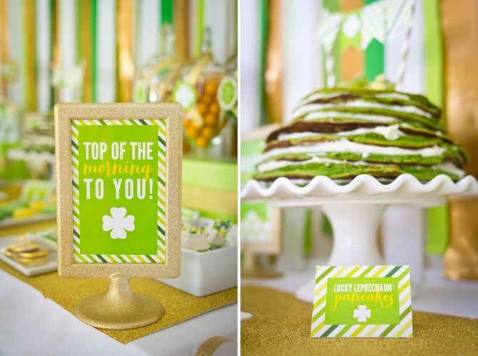 Top of the Morning St. Patrick's Day Brunch (with FREE Decorations!) http://rvparties.blogspot.com/2014/03/recipe-for-natural-green-st-patricks.html