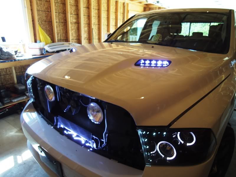 LED Hood Vent Mod + Custom Aux Switches Mounted - DODGE ...