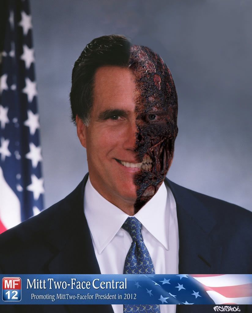 Mitt Two-Face for President 2012