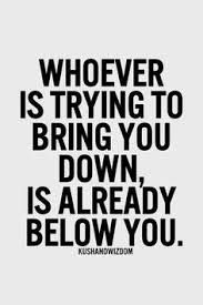 below you