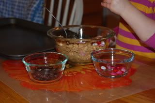One for the bowl, one for me...M&amp;Ms