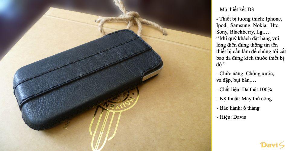 [Davis.vn] - Miếng dán da, Bao da handmade - Tinh tế trên từng sản phẩm ! - 2