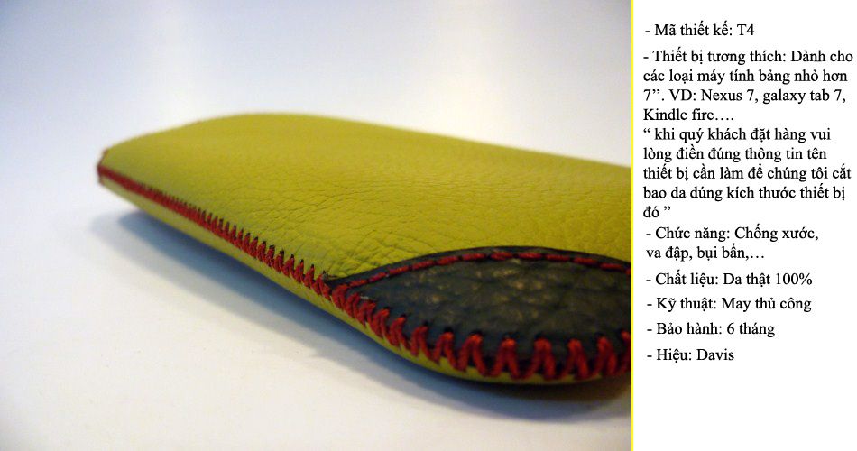 [Davis.vn] - Miếng dán da, Bao da handmade - Tinh tế trên từng sản phẩm ! - 3