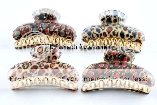 75 Large Cool Animal Print Hair Claw Clip 4 color  