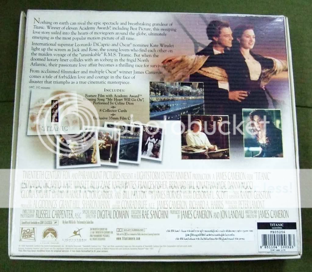 1998 Titanic VHS Box Set w/Film Strip, Post Card, Pics