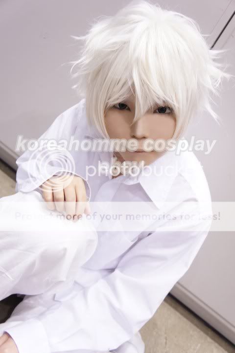 Death Note Near Cosplay Wig Short White Grey Costume