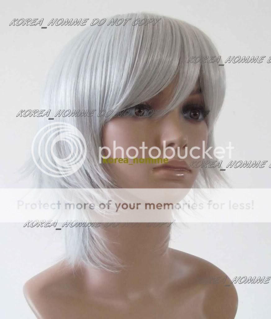 Final Fantasy 13 Hope Estheim White Grey Cosplay Wig