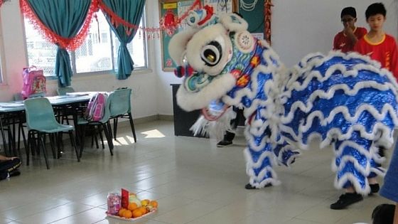 lion dance, chap goh mei 2016, chinese new year 2016, brunei, seria