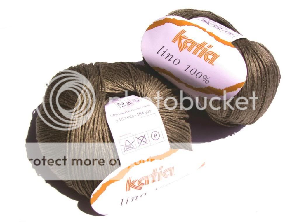 50g KATIA LINO 100% LEINEN   TAUPE   LUXUS NATURGARN